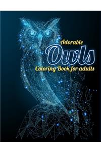 Adorable Owls Coloring Book for adults