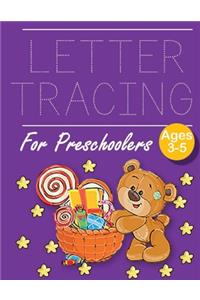 Letter Tracing for Preschoolers Bear with Gift