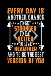 Everyday is Another Chance To Get Stronger To Eat Better To Live Healthier And To Be The Best Version Of You