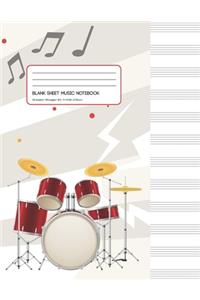 Blank Sheet Music Notebook
