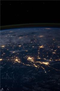 Earth at Night - 120 Pages Lined Journal - Blank Notebook