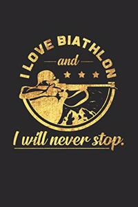 I love Biathlon: 6x9 Biathlon - grid - squared paper - notebook - notes