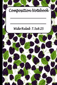 Wide Ruled Composition Notebook