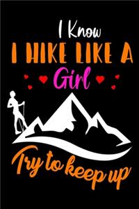 I know i hike like a girl try to keep up