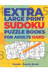 Extra Large Print Sudoku Puzzle Books For Adults Hard