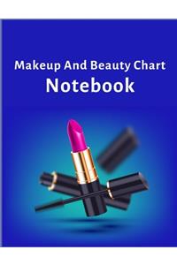 Makeup and Beauty Chart Notebook