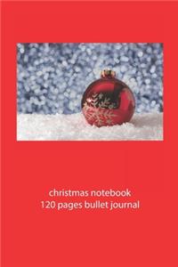 christmas notebook 120 pages bullet journal