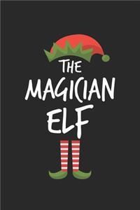Funny Magician Elf Christmas Notebook Gift