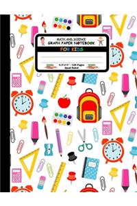 Math And Science Graph Paper Notebook For Kids