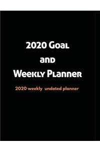 2020 Goal and Weekly Planner