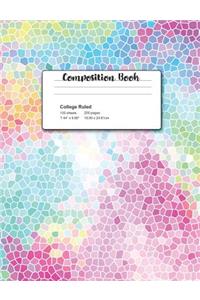 Composition Book College Ruled 100 Sheets 200 Pages 7.44
