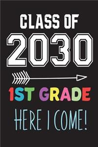 Class of 2030 1st Grade Here I Come!