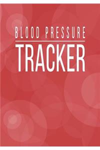 Blood Pressure Tracker: Red Bokeh Daily Health Log for Recording, Checking, Tracking and Monitoring BP and Heart Rate