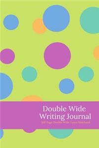 Double Wide Writing Journal - 100 Page Double Wide Lines Notebook