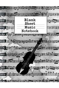 Blank Sheet Music Notebook
