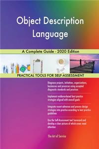 Object Description Language A Complete Guide - 2020 Edition