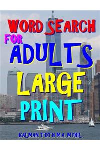 Word Search for Adults Large Print