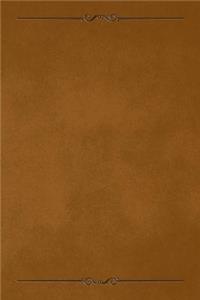 Ginger 101 - Blank Notebook with Bars & Scrolls Borders