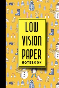 Low Vision Paper Notebook