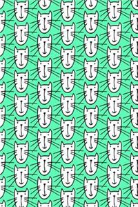 Journal Notebook For Cat Lovers Smiley Cats Pattern 4