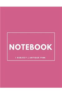Notebook 1 Subject