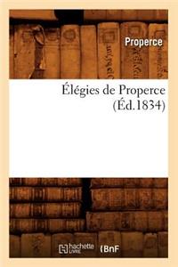 Élégies de Properce (Éd.1834)