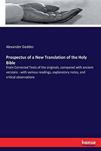 Prospectus of a New Translation of the Holy Bible