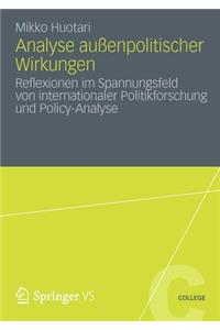 Analyse außenpolitischer Wirkungen