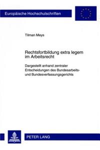 Rechtsfortbildung Extra Legem Im Arbeitsrecht: Dargestellt Anhand Zentraler Entscheidungen Des Bundesarbeits- Und Bundesverfassungsgerichts