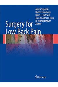 Surgery for Low Back Pain