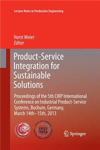 Product-Service Integration for Sustainable Solutions