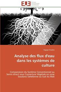 Analyse des flux d'eau dans les systèmes de culture