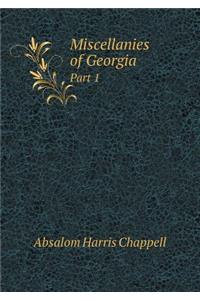 Miscellanies of Georgia Part 1