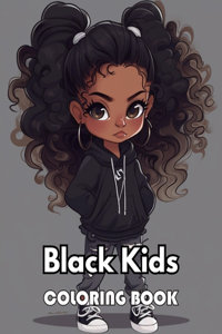 Black Kids Coloring Book