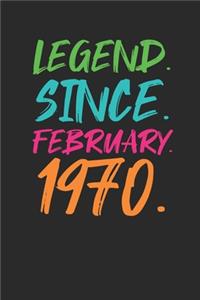 Legend Since February 1970