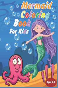 Mermaid coloring book for kids