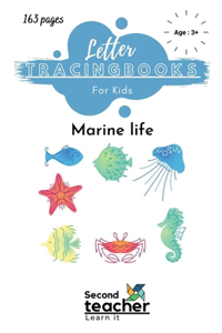 Marine Life- Letter Tracing Book for Kids