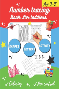 Number tracing Book For Toddlers Age 3-5