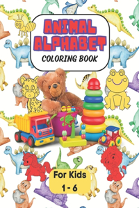 Animal Alphabet Coloring Book