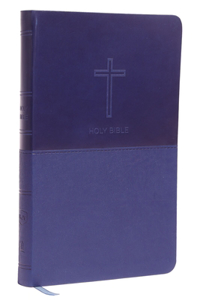 NKJV, Value Thinline Bible, Standard Print, Imitation Leather, Blue, Red Letter Edition