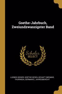 Goethe-Jahrbuch, Zweiundzwanzigster Band