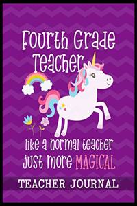 Fourth Grade Teacher like a normal teacher just more Magical Teacher Journal