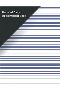 Undated Daily Appointment Book