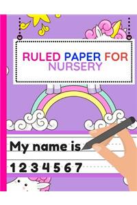 Ruled Paper for Nursery