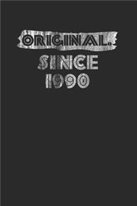 Original Since 1990: Blank Lined Notebook (6 x 9 - 120 pages) Birthday Years Themed Notebook for Daily Journal, Diary, and Gift