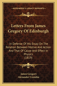 Letters From James Gregory Of Edinburgh