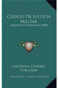 Codigo De Justicia Militar