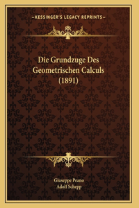 Die Grundzuge Des Geometrischen Calculs (1891)