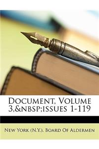 Document, Volume 3, Issues 1-119