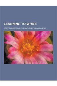 Learning to Write